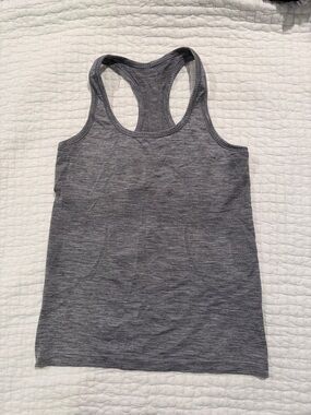 lululemon athletica Gray Racerback Tank Top